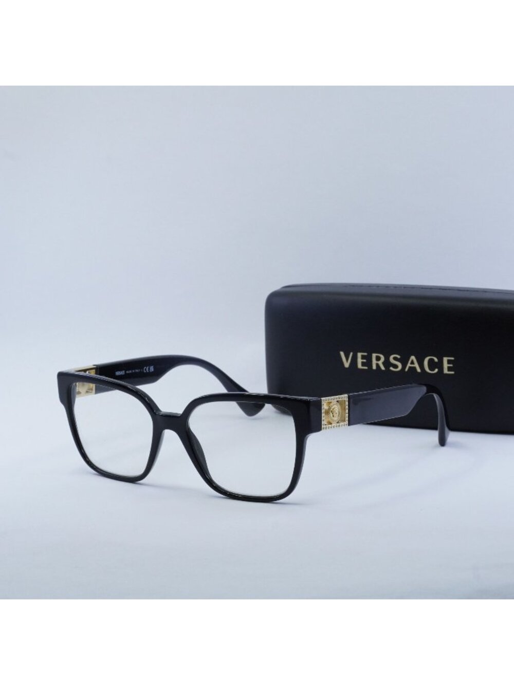 Versace VE3329B GB1 Square Eyeglasses – Black 54mm